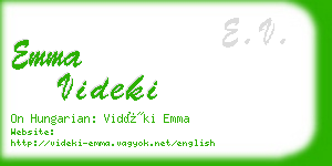 emma videki business card